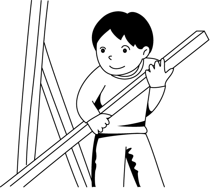 文化祭No04木材イラスト