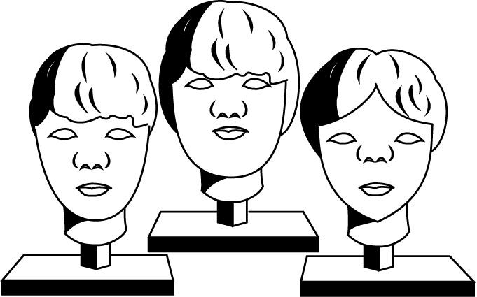 文化祭No17彫塑作品イラスト