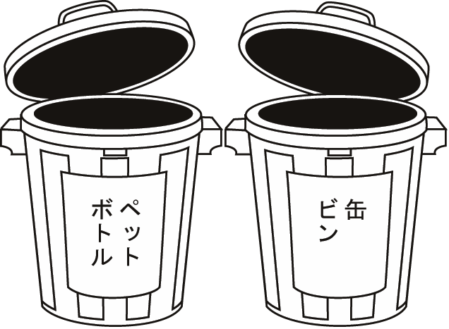 文化祭No30ゴミ箱イラスト