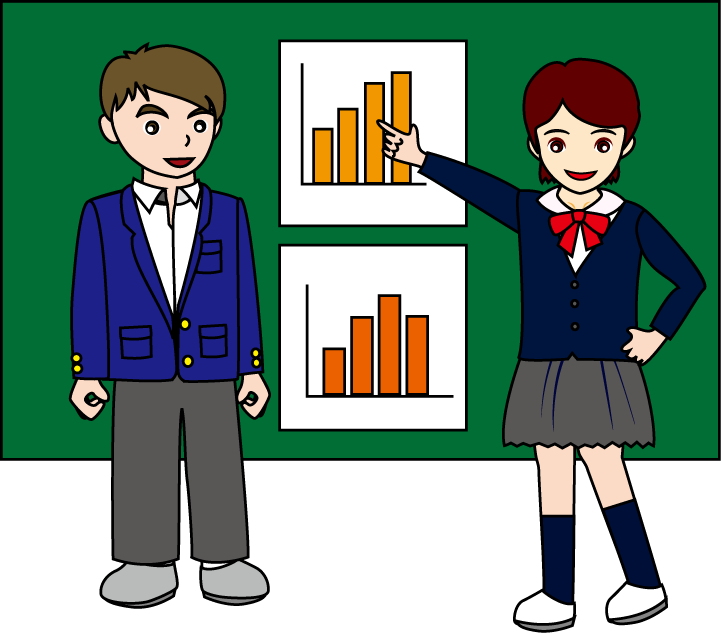 総合学習No28総合学習の発表イラスト