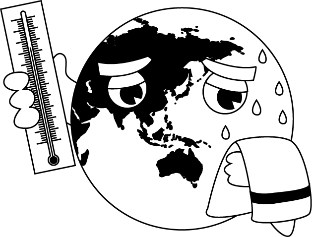 総合学習No11地球温暖化イラスト