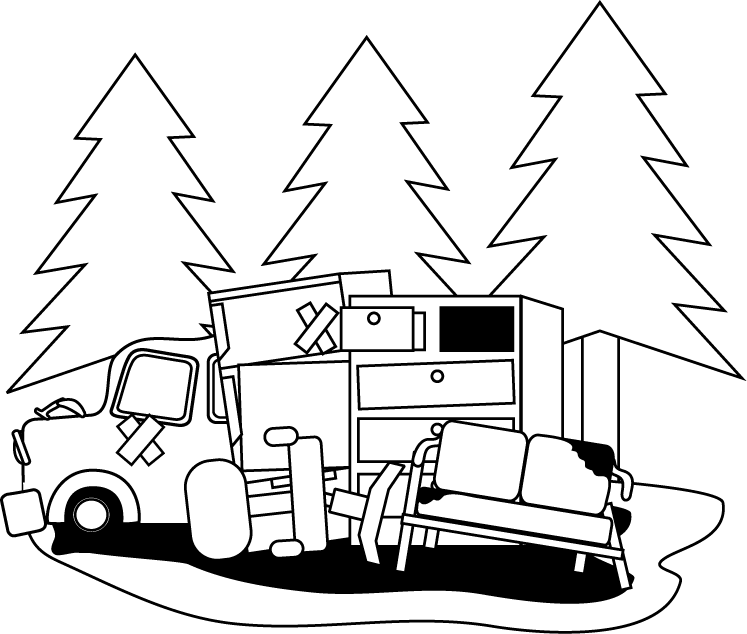 総合学習No15不法投棄イラスト