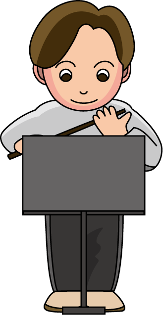 音楽No05指揮台イラスト