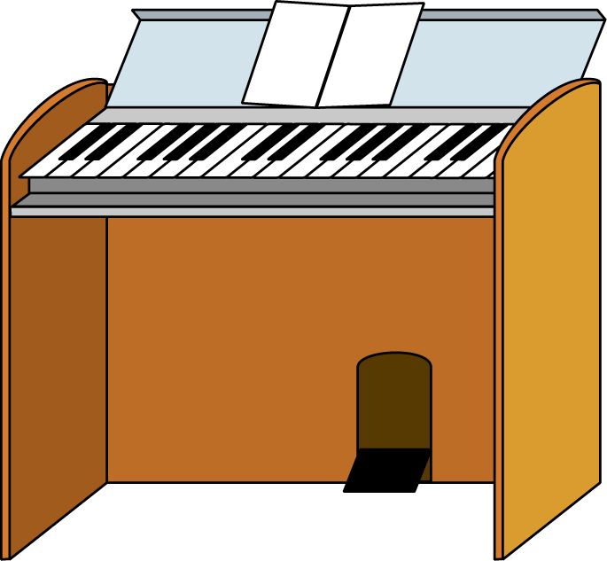 音楽No22オルガンイラスト