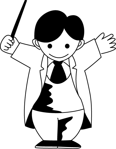 音楽No02先生の指揮イラスト