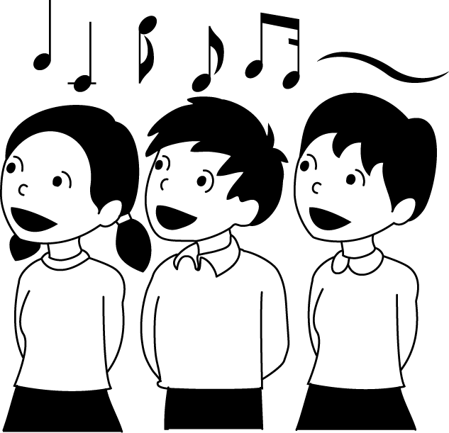 音楽No06合唱イラスト