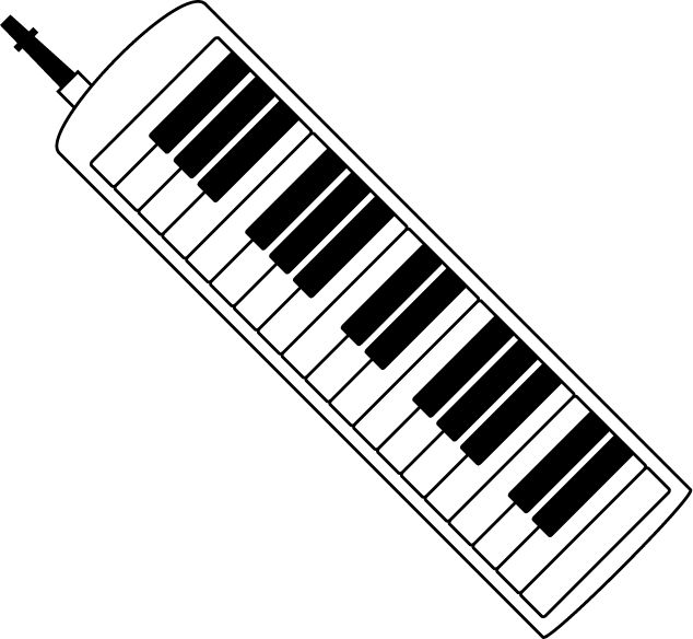 音楽No12鍵盤ハーモニカイラスト