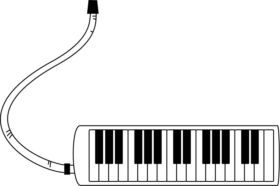 音楽No13鍵盤ハーモニカイラスト