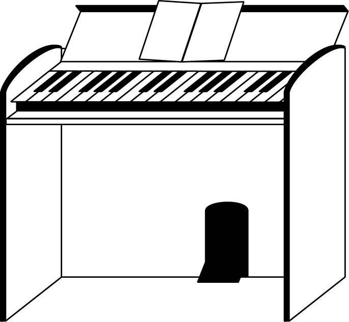 音楽No22オルガンイラスト