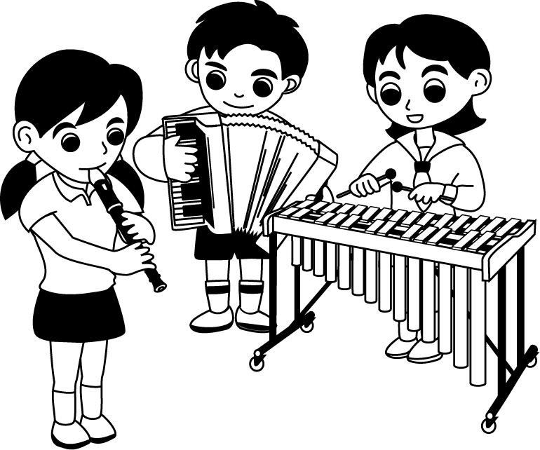 音楽No29合奏イラスト