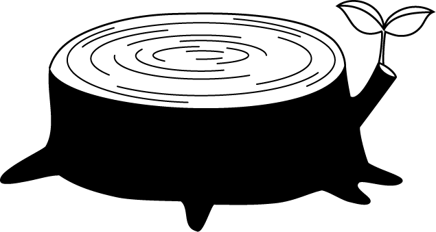 4月3-No11切株イラスト