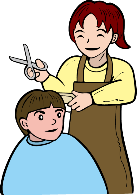 11月3-No19理髪店イラスト