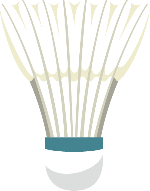 バドミントン12-シャトル イラスト