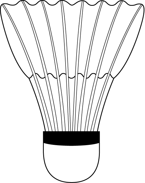 バドミントン12-シャトル イラスト