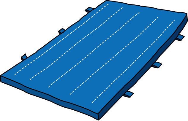 男子体操29-マット イラスト