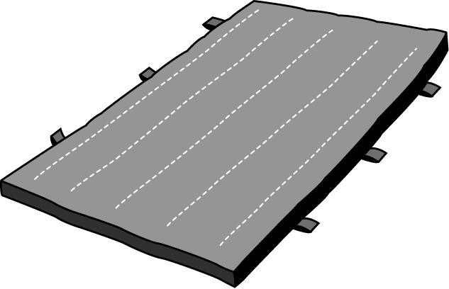 男子体操29-マット イラスト