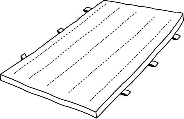 男子体操29-マット イラスト