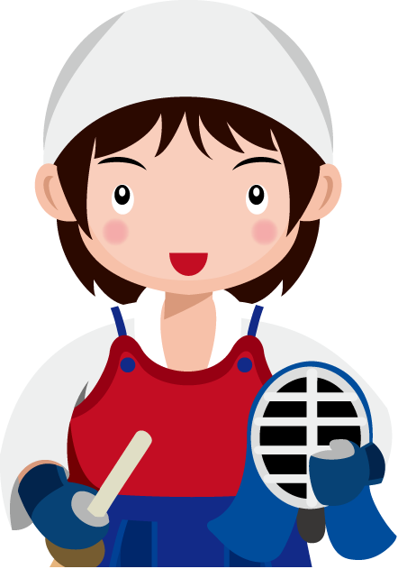 武道04-剣道 イラスト
