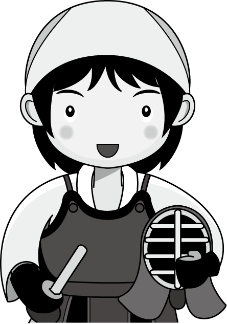 武道04-剣道 イラスト