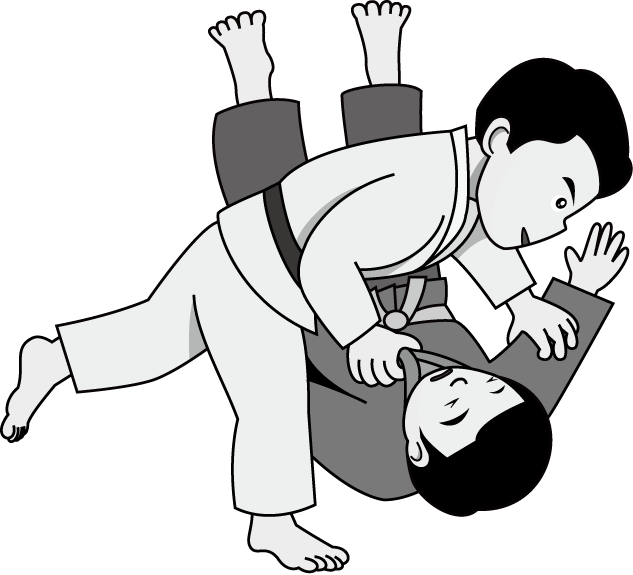 武道20-投げ技 イラスト