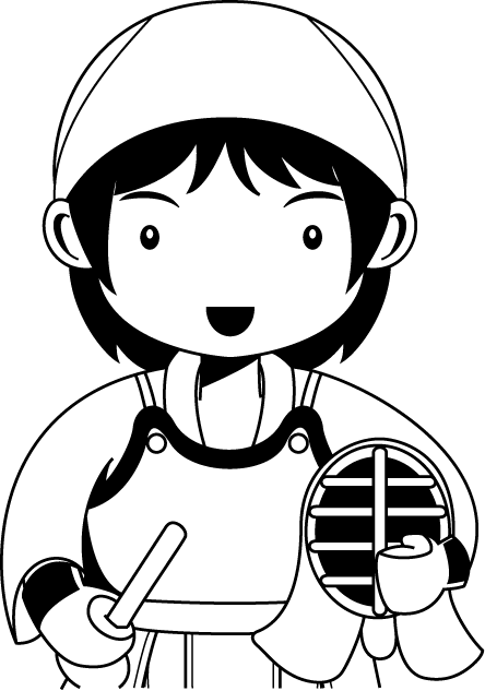 武道04-剣道 イラスト