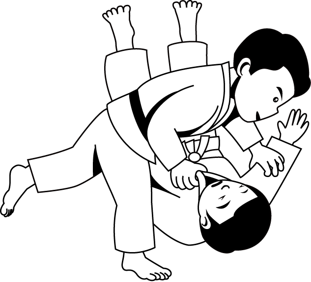 武道20-投げ技 イラスト