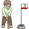 グランドゴルフのイラスト
