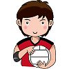 選手のイラスト