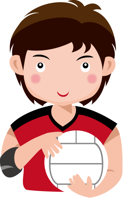 バレーボール09-選手 イラスト