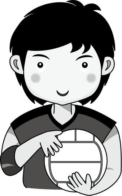 バレーボール09-選手 イラスト