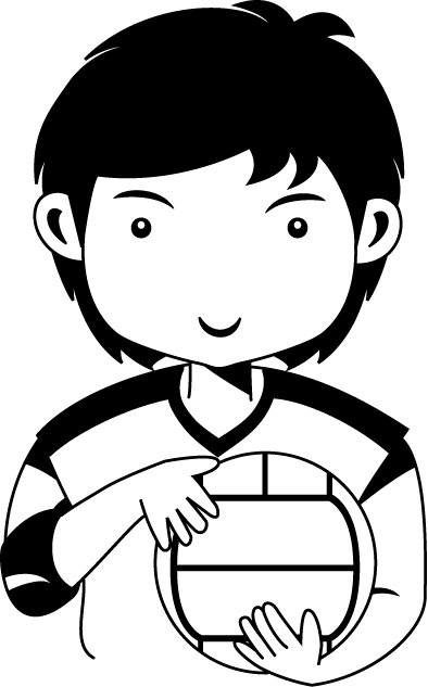 バレーボール09-選手 イラスト