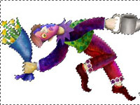 ワードアート文字入力背景部分