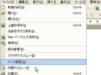 ページ設定